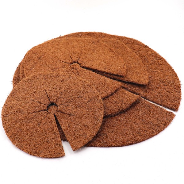1 disque de paillis de noix de coco 45 cm tapis en fibre de coco tapis de protection des plantes en fibre de coco