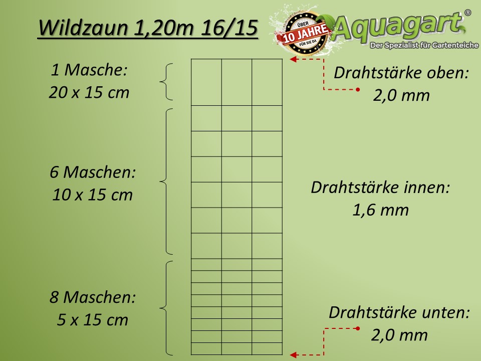 150m Wildzaun Forstzaun Weidezaun Drahtzaun Knotengeflecht 120/9/15 