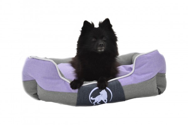 Aquagart® Hundebett violett L 75 x 60cm Hundekissen Hundebetten Hundesofa